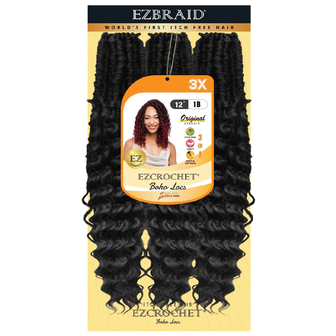 EZCROCHET Boho Locs 12" 3X - BRAID BEAUTY