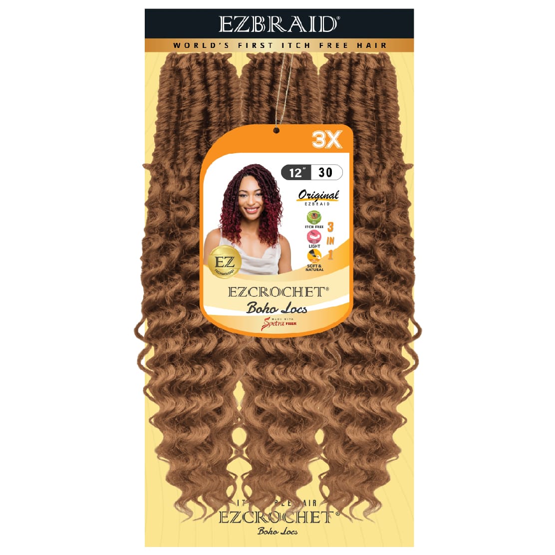 EZCROCHET Boho Locs 12" 3X - BRAID BEAUTY