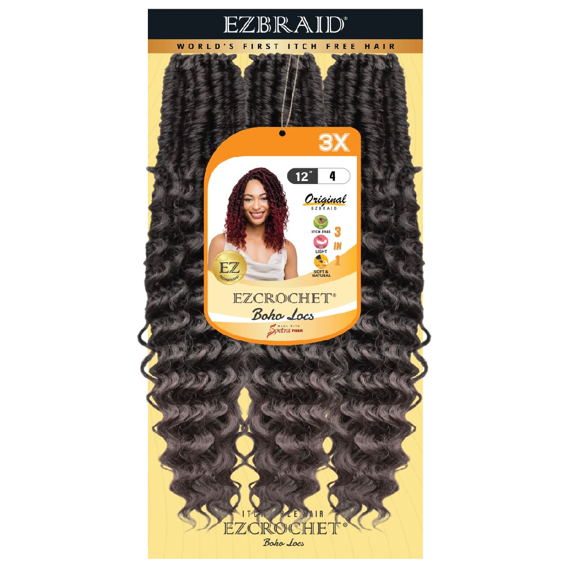 EZCROCHET Boho Locs 12" 3X - BRAID BEAUTY
