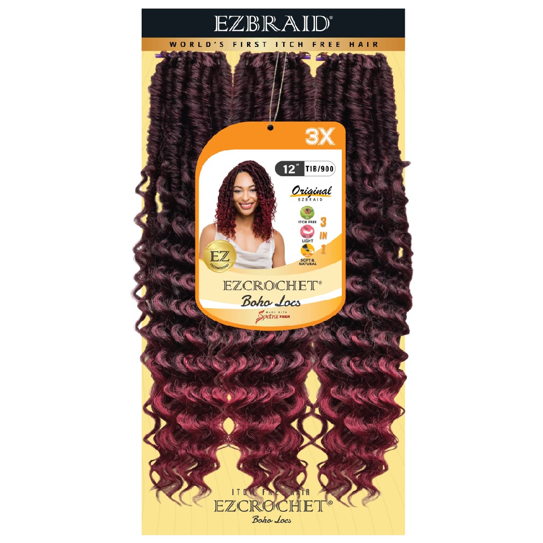 EZCROCHET Boho Locs 12" 3X - BRAID BEAUTY