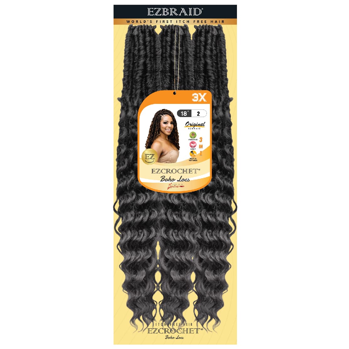 EZCROCHET Boho Locs 18" X3 - BRAID BEAUTY