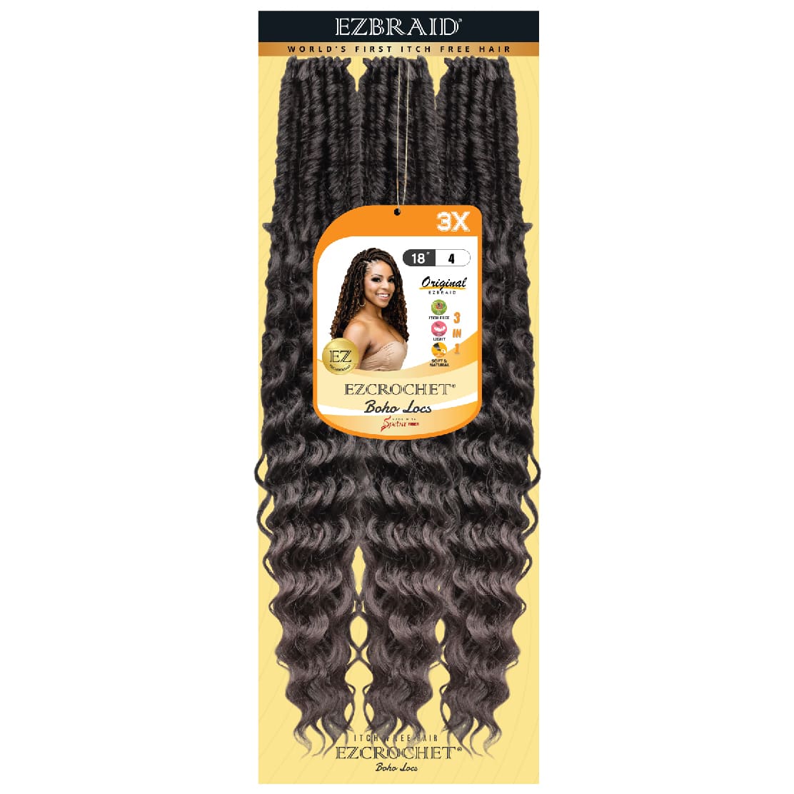 EZCROCHET Boho Locs 18" X3 - BRAID BEAUTY