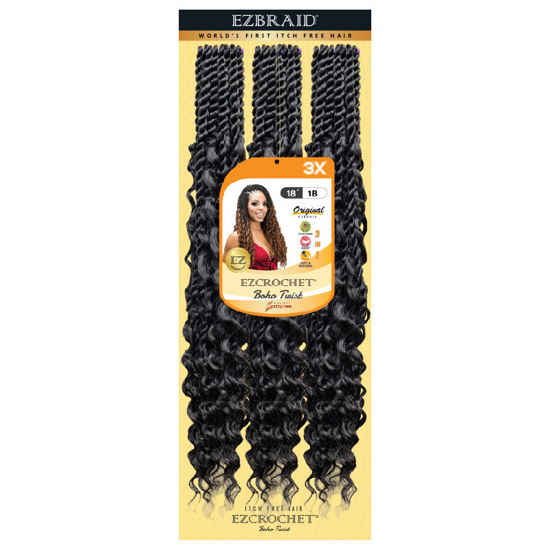 EZCROCHET Boho Twist 18" X3 - BRAID BEAUTY