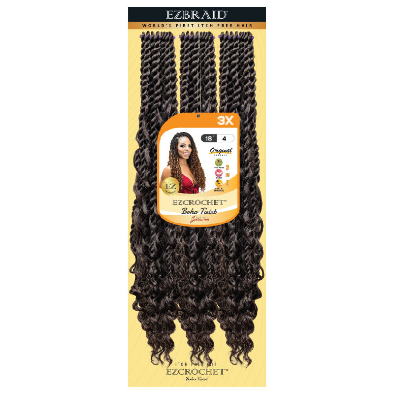 EZCROCHET Boho Twist 18" X3 - BRAID BEAUTY