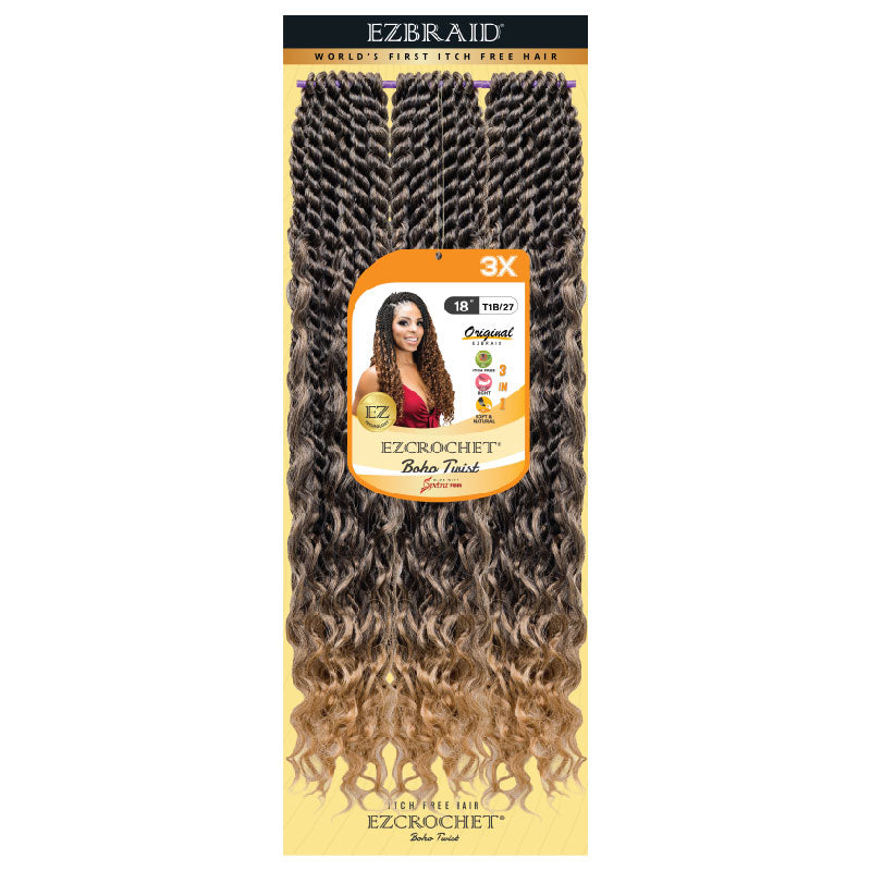 EZCROCHET Boho Twist 18" X3 - BRAID BEAUTY