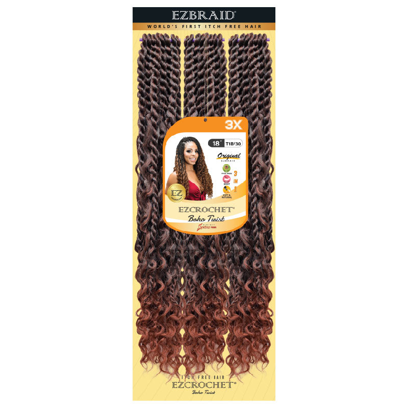 EZCROCHET Boho Twist 18" X3 - BRAID BEAUTY