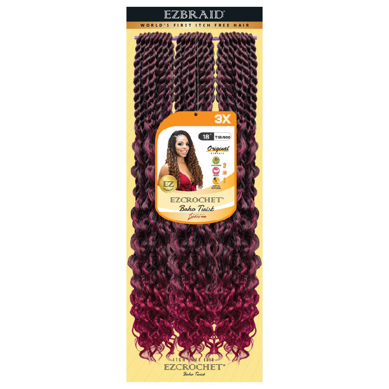 EZCROCHET Boho Twist 18" X3 - BRAID BEAUTY