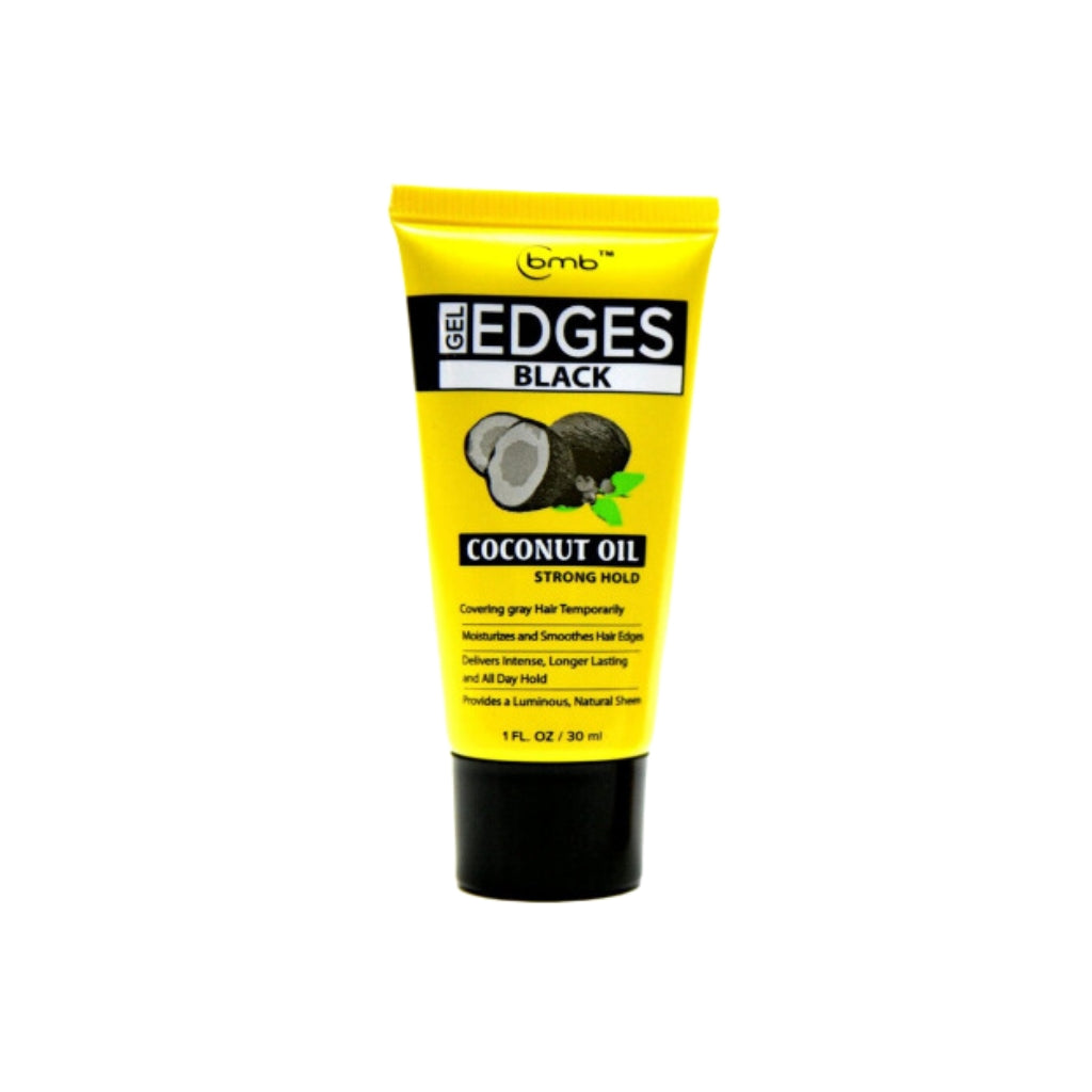 Bmb Gel Edges Black Coconut Oil 1 oz - BRAID BEAUTY