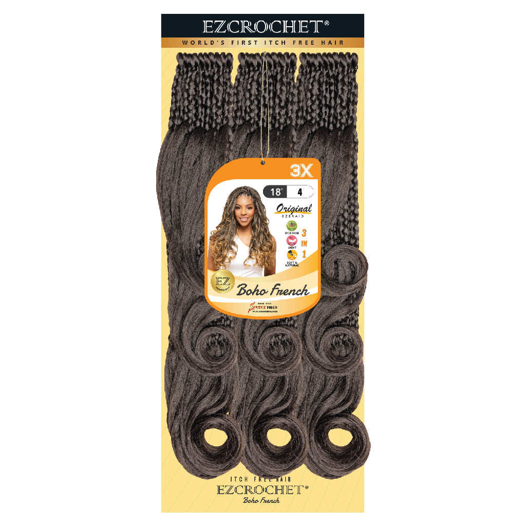 2 pack of EZCROCHET Boho French 18" 3x - BRAID BEAUTY