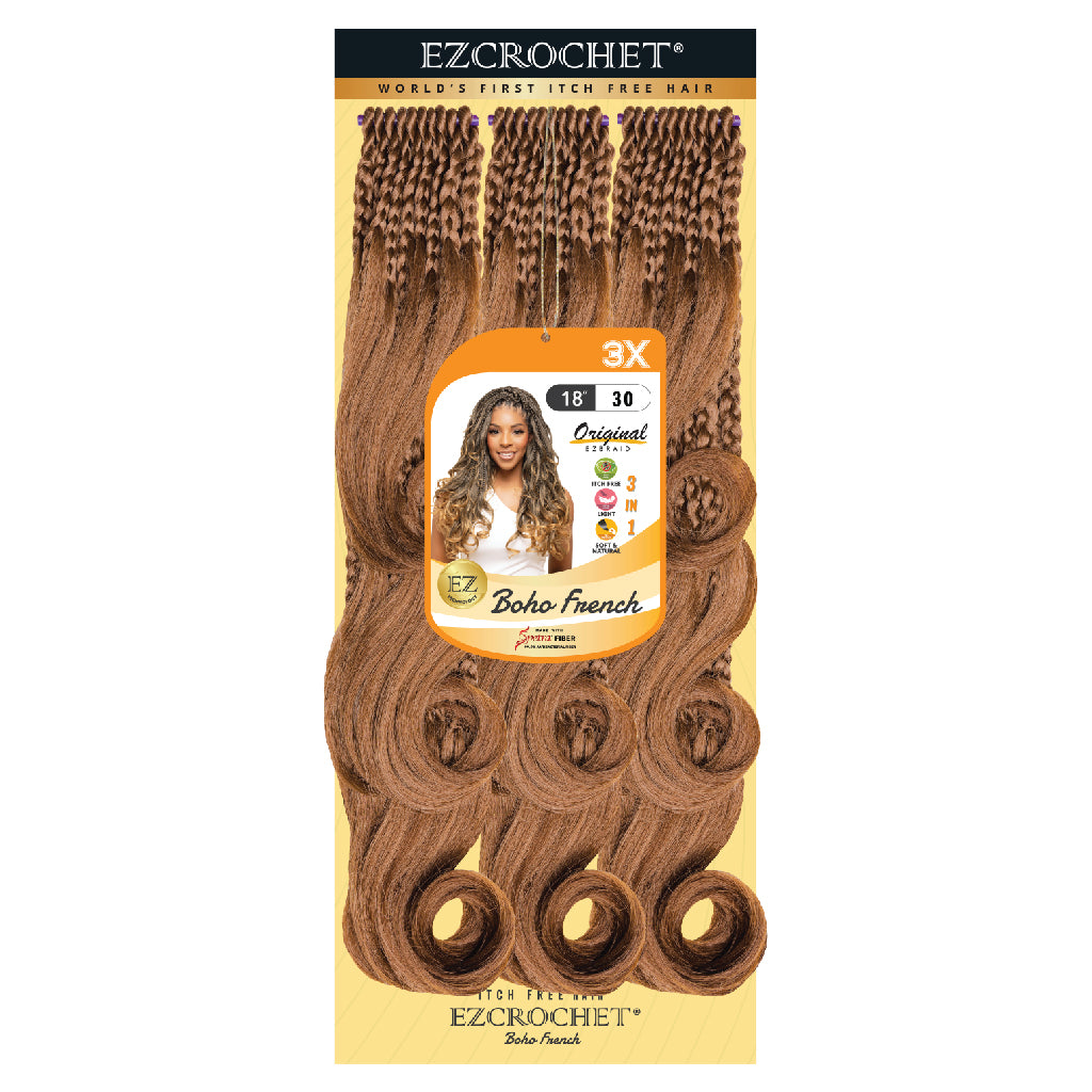 2 pack of EZCROCHET Boho French 18" 3x - BRAID BEAUTY