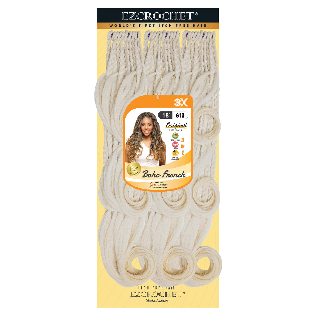 2 pack of EZCROCHET Boho French 18" 3x - BRAID BEAUTY