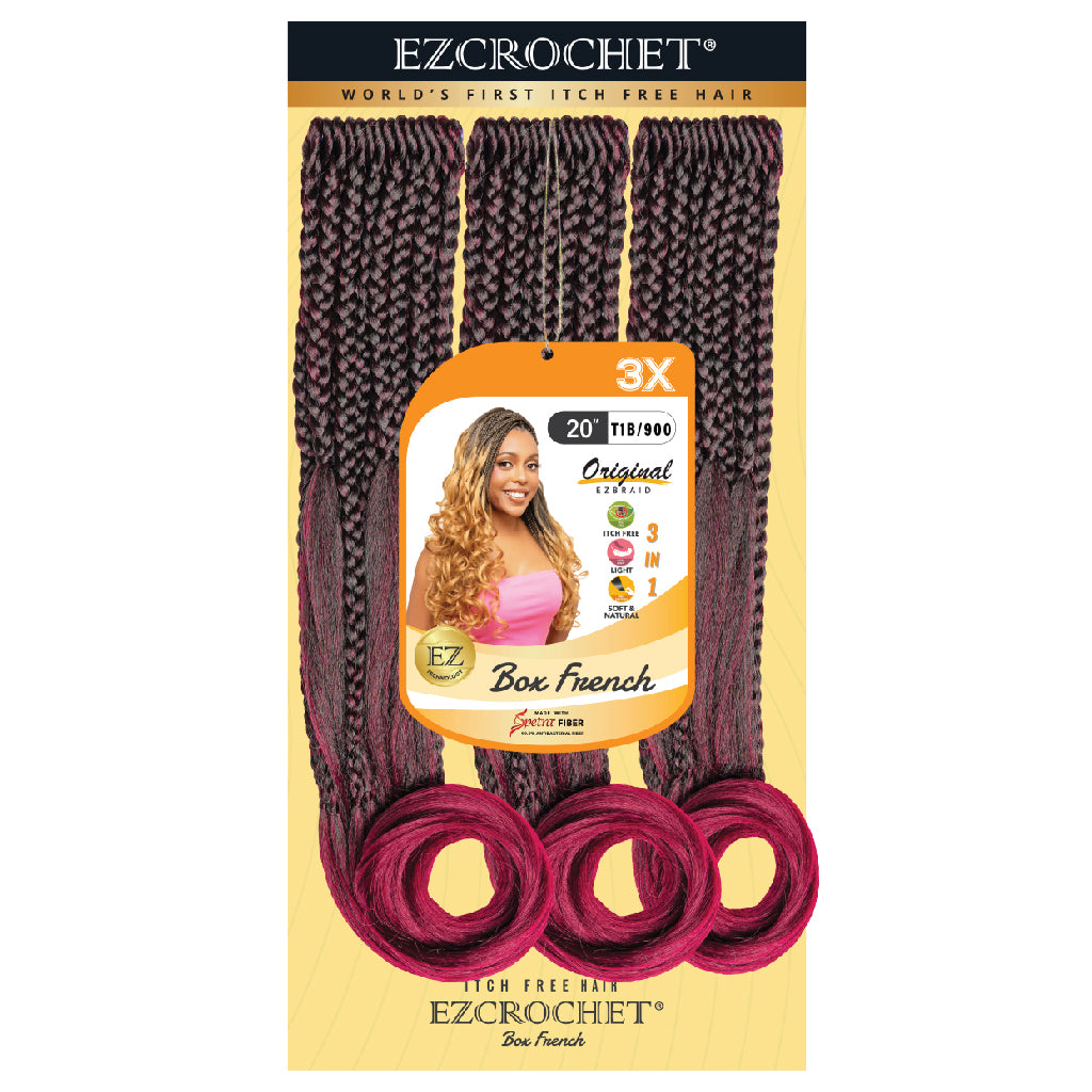 EZCROCHET BOX FRENCH 20" 3X - BRAID BEAUTY