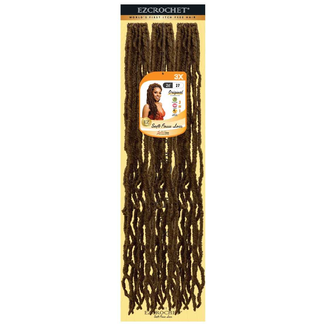 EZCROCHET Soft Faux Locs 26" X3 - BRAID BEAUTY