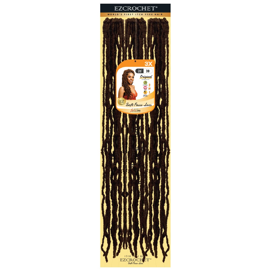 EZCROCHET Soft Faux Locs 26" X3 - BRAID BEAUTY