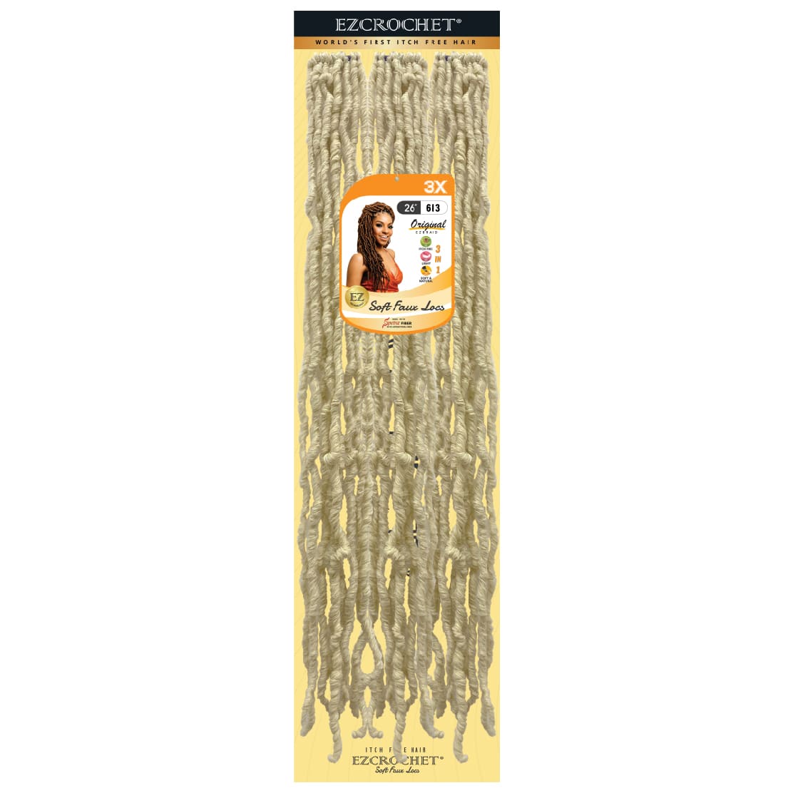EZCROCHET Soft Faux Locs 26" X3 - BRAID BEAUTY
