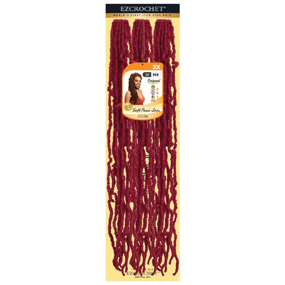 EZCROCHET Soft Faux Locs 26" X3 - BRAID BEAUTY