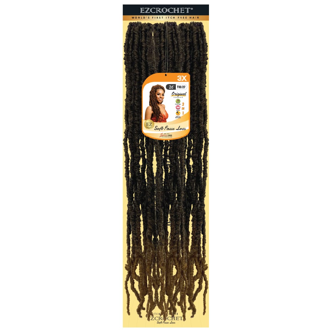 EZCROCHET Soft Faux Locs 26" X3 - BRAID BEAUTY