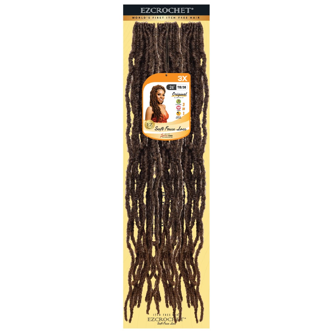 EZCROCHET Soft Faux Locs 26" X3 - BRAID BEAUTY