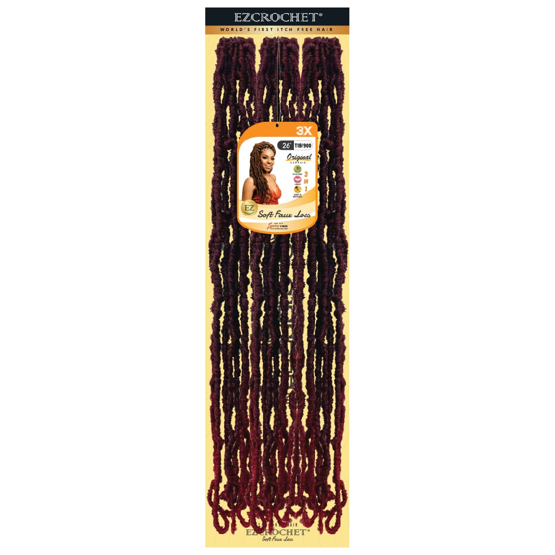 EZCROCHET Soft Faux Locs 26" X3 - BRAID BEAUTY
