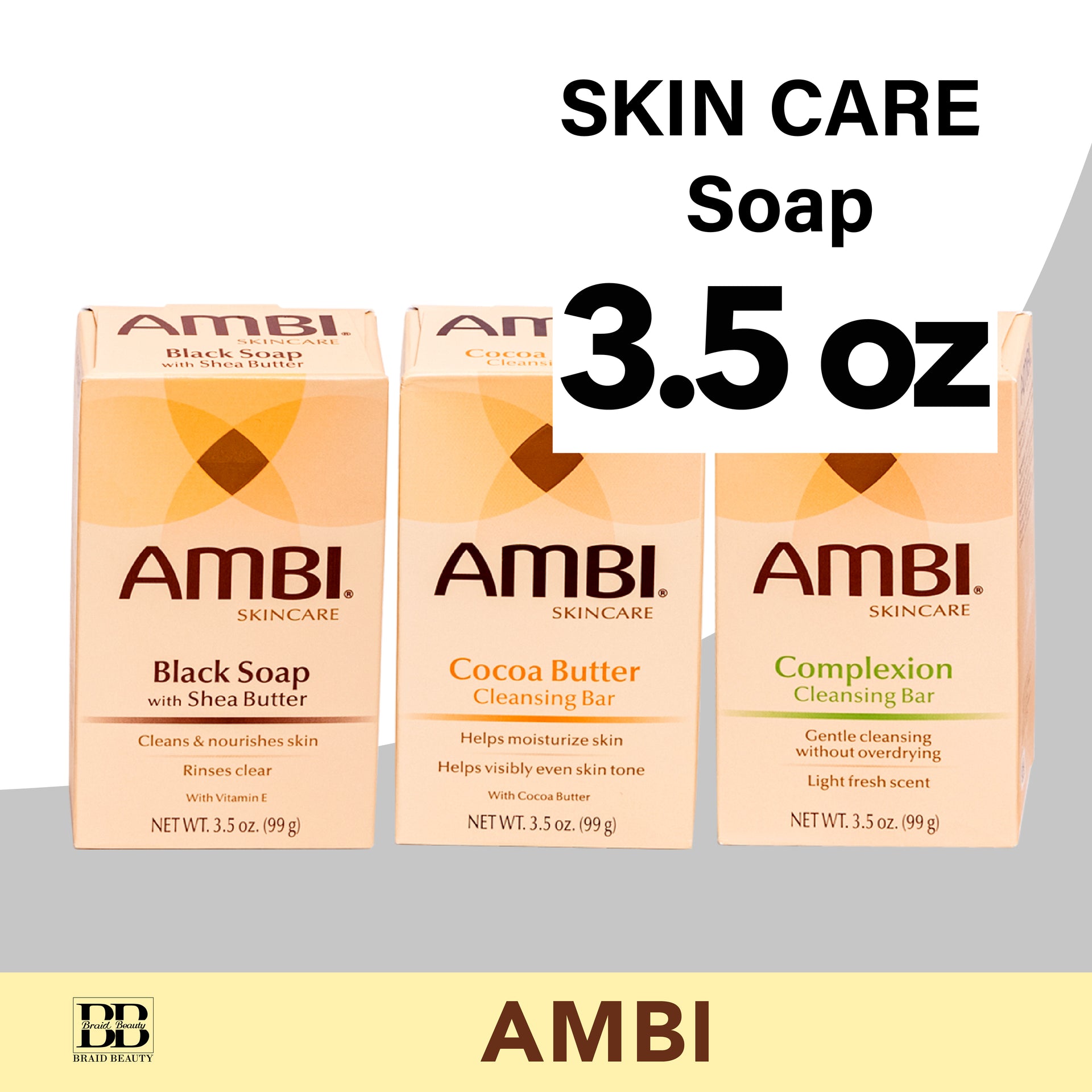 AMBI Soap 3.5 oz - BRAID BEAUTY