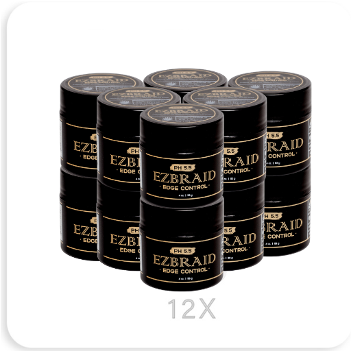 pH 5.5 EZBRAID Edge Control 4 oz (Value Pack of 12) - BRAID BEAUTY