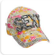 Rhinestone Cap - Sexy Flower 04 - BRAID BEAUTY