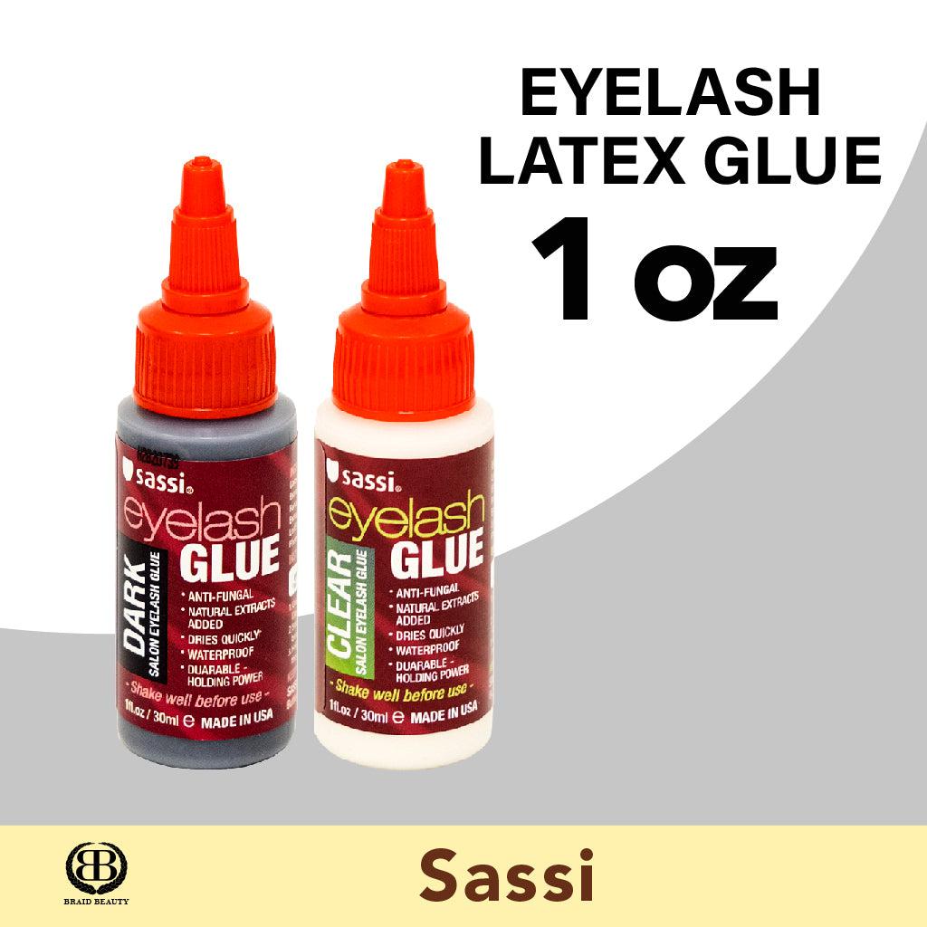 Sassi Eyelash Latex Glue 1 oz - BRAID BEAUTY