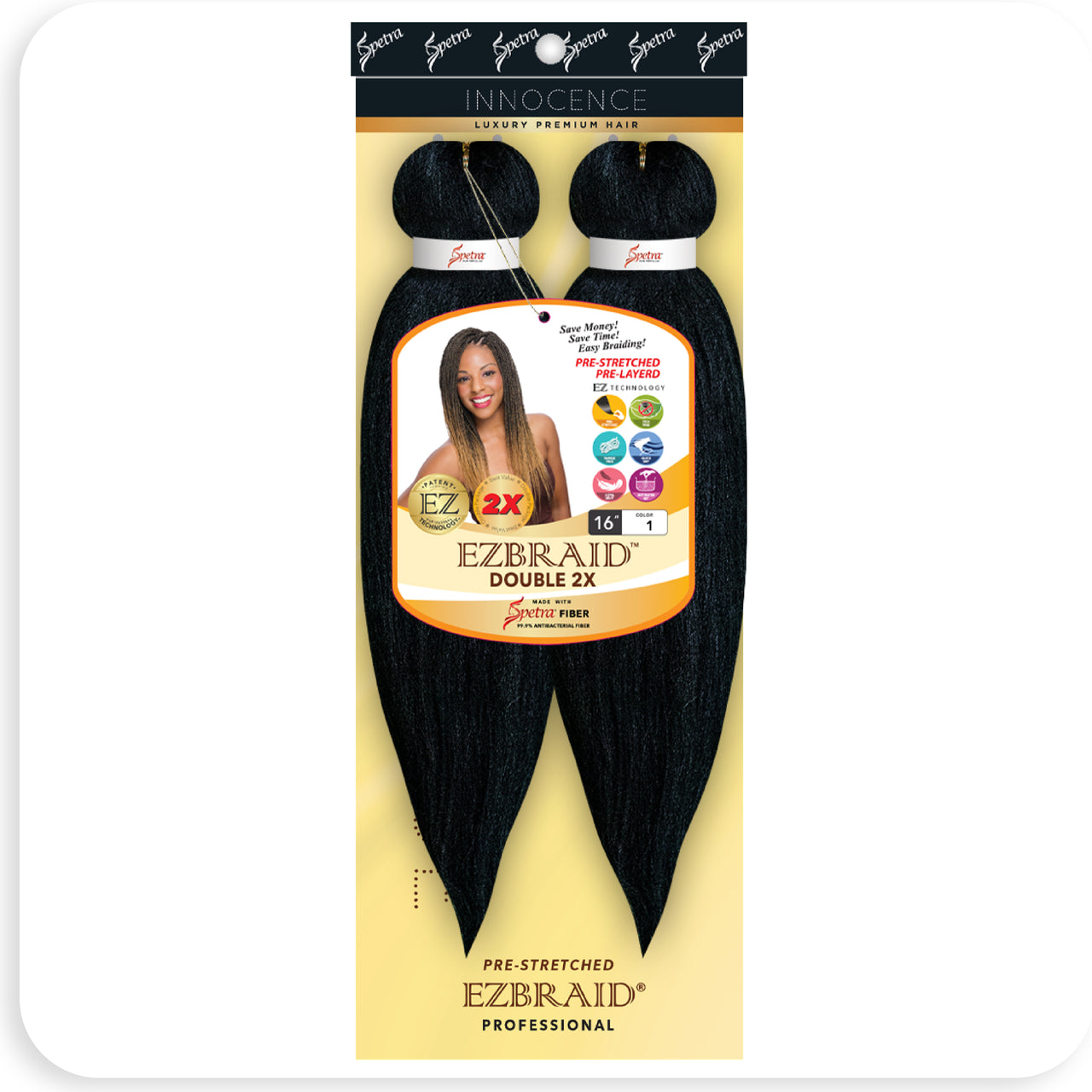 EZBRAID Double 16" - 2X - BRAID BEAUTY