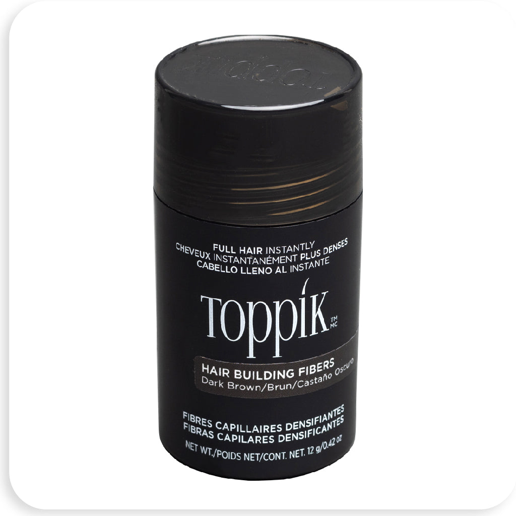 Toppik Hair Building Fibers 12g/0.42 oz Dark Brown - BRAID BEAUTY