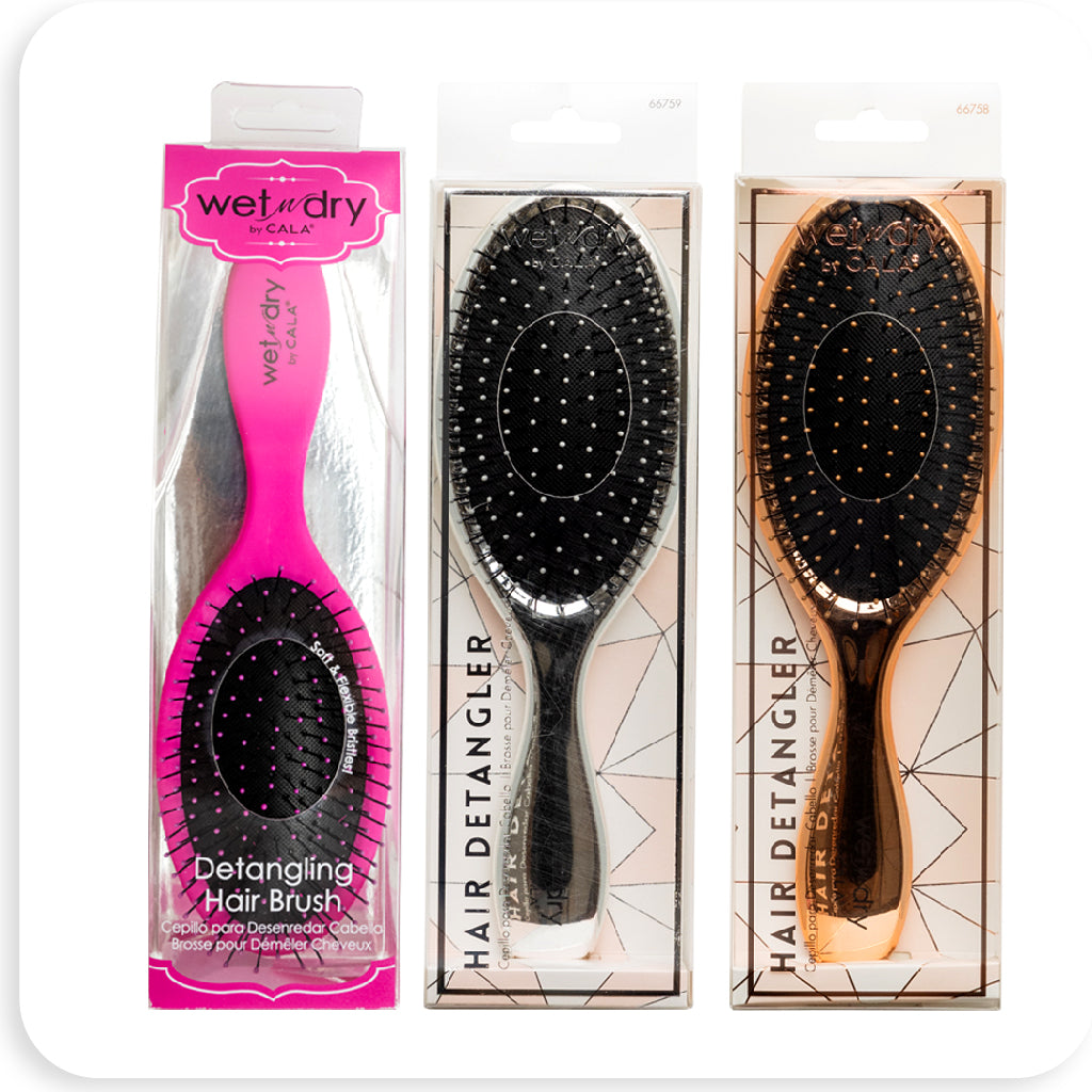 CALA Wet Dry Detangling Hair Brush #66767 - BRAID BEAUTY