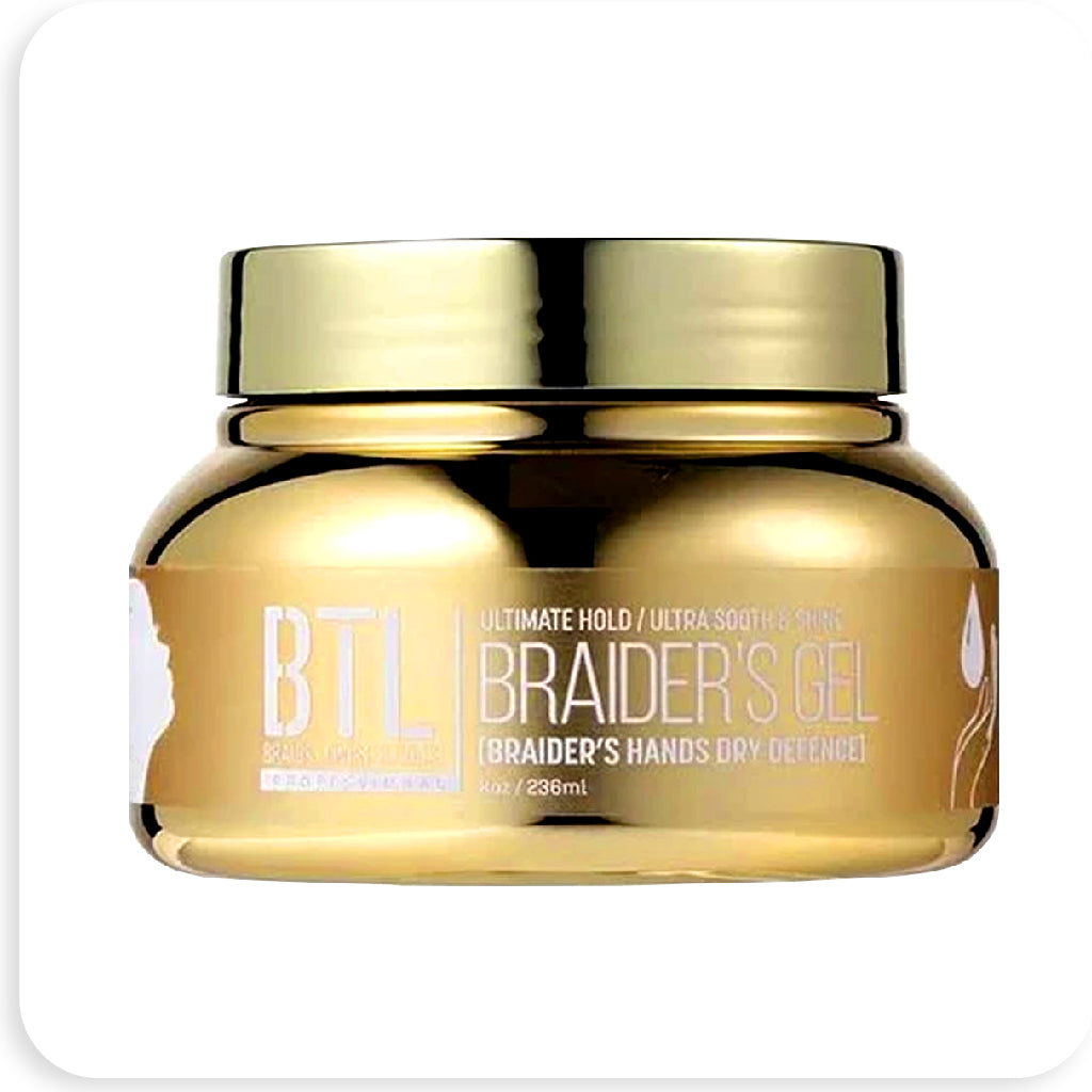 BTL Professional Braider's Gel - Braider's Hands Dry Defense 8 OZ - BRAID BEAUTY