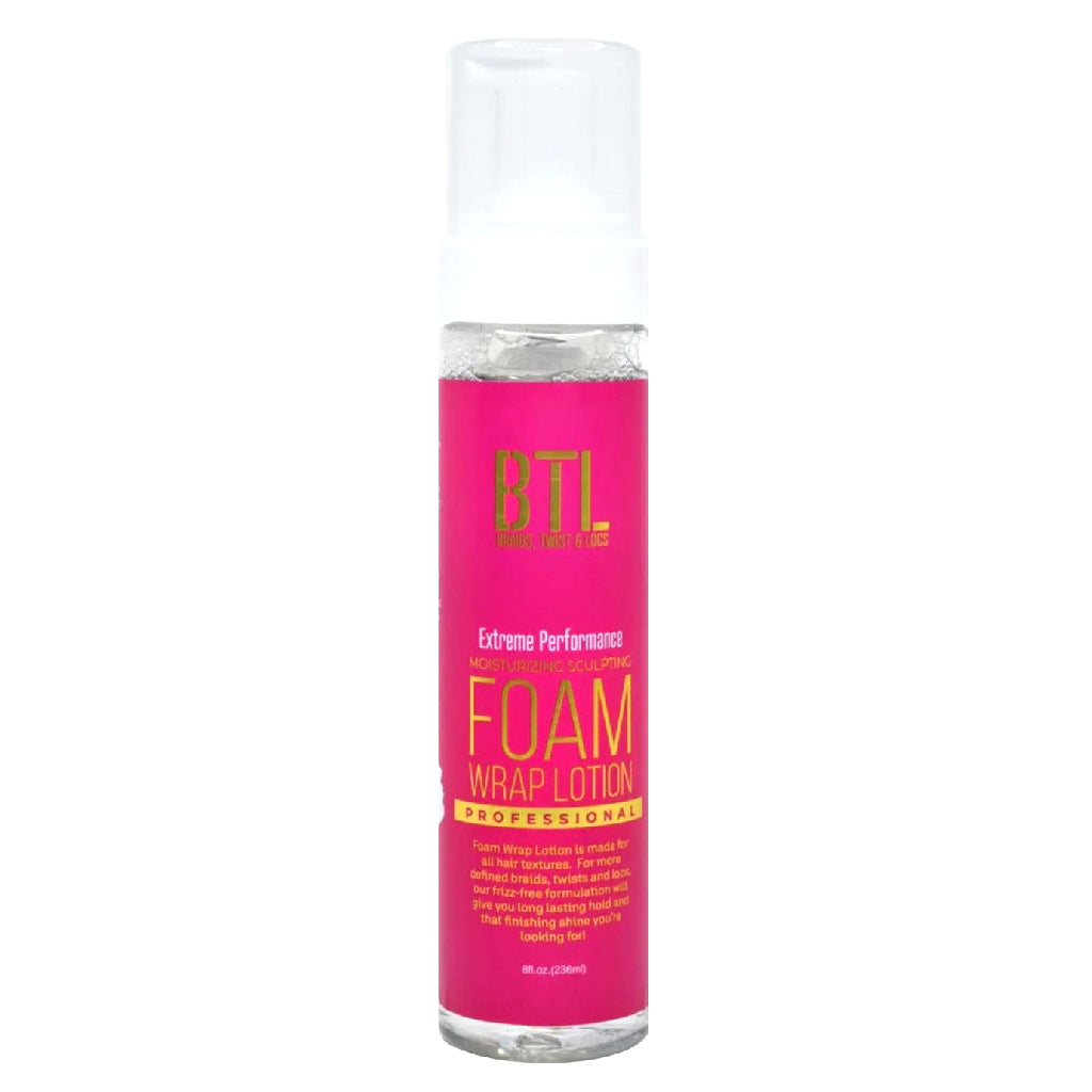 BTL Professional Extreme Performance Foam Wrap Lotion 8 oz - BRAID BEAUTY