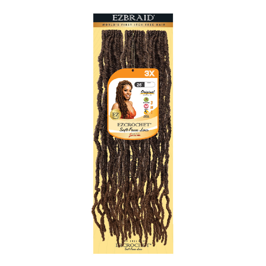EZCROCHET Soft Faux Locs 26" X3 - BRAID BEAUTY