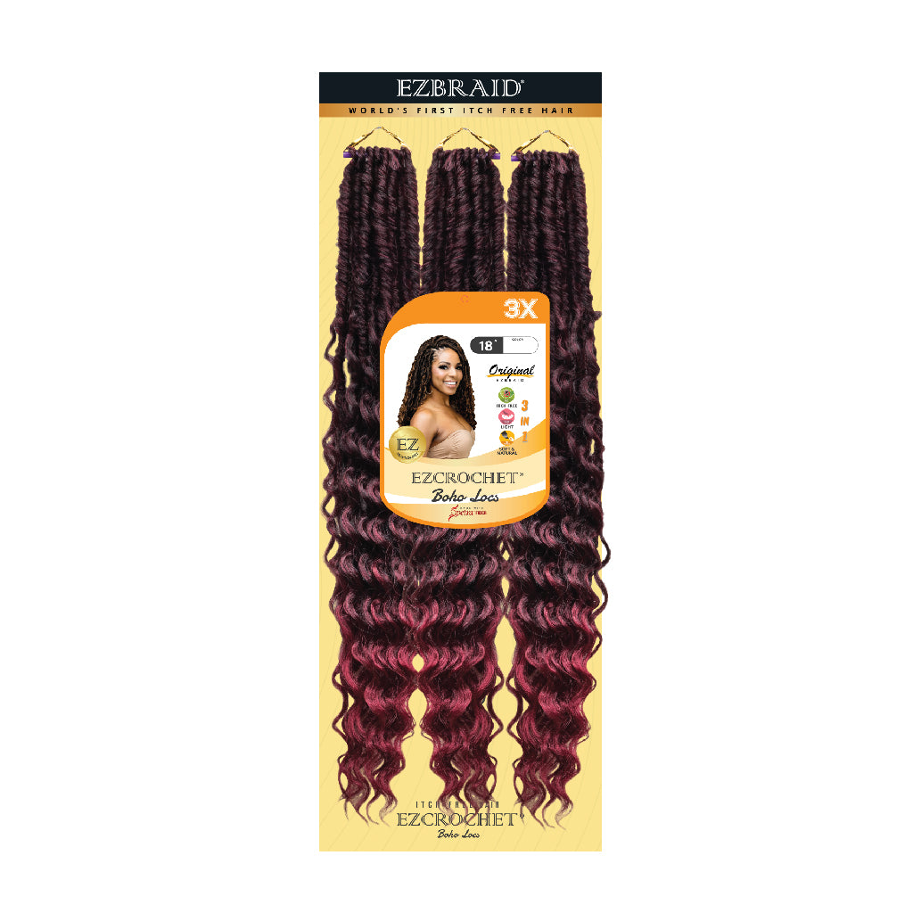 EZCROCHET Boho Locs 18" X3 - BRAID BEAUTY