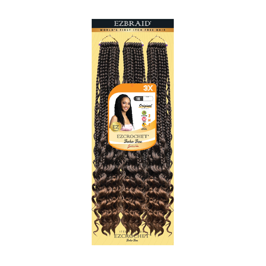 EZCROCHET Boho Box 18" X3 - BRAID BEAUTY
