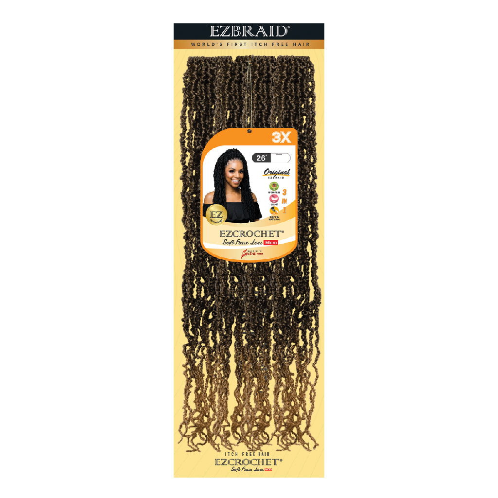 EZCROCHET Soft Faux Locs Micro 26" X3 - BRAID BEAUTY