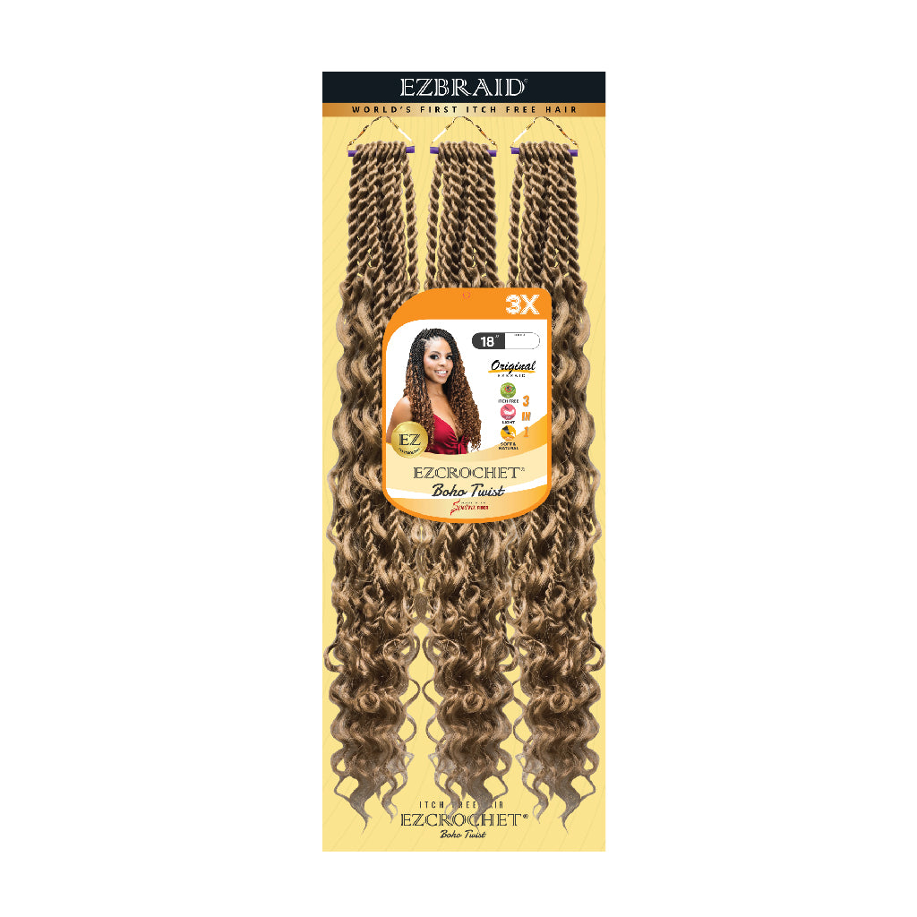EZCROCHET Boho Twist 18" X3 - BRAID BEAUTY