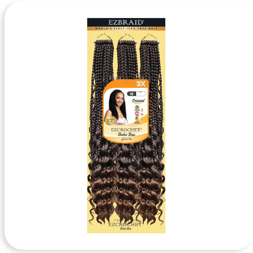 EZCROCHET Boho Box 18" X3 - BRAID BEAUTY