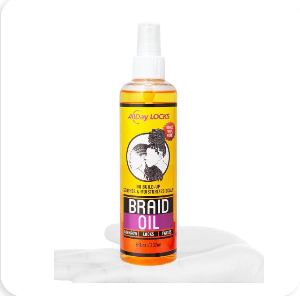 All Day Locks Braid Oil 8oz - BRAID BEAUTY