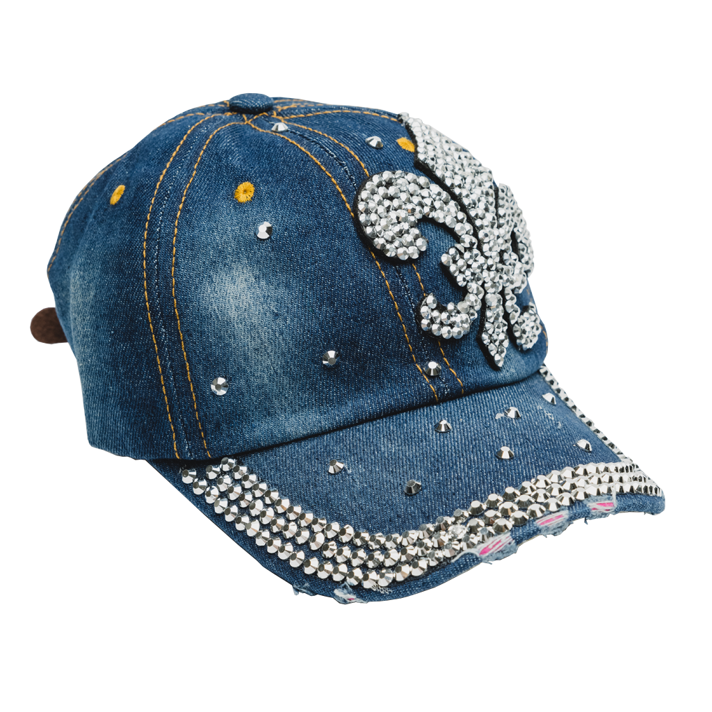 Rhinestone Cap - Left Crown - BRAID BEAUTY