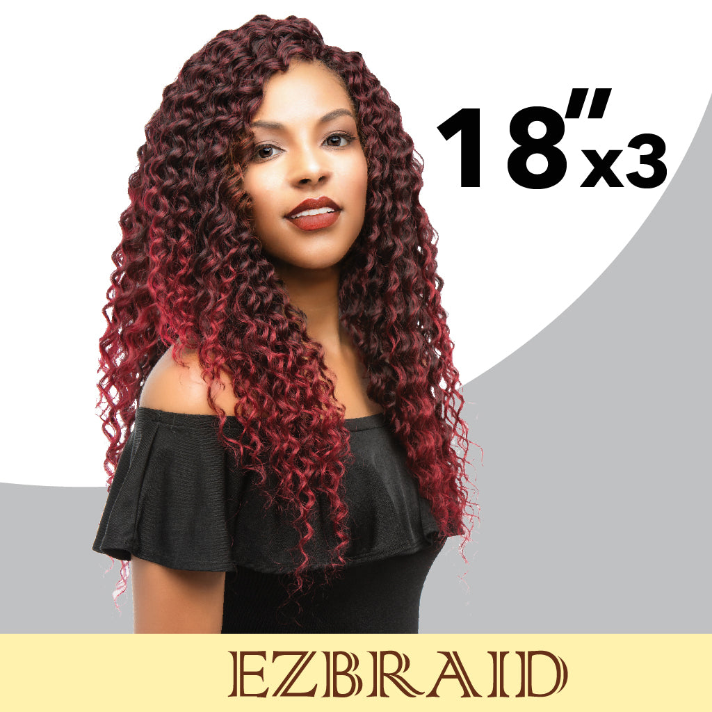 EZCROCHET Deep Wave 18" -3X - BRAID BEAUTY
