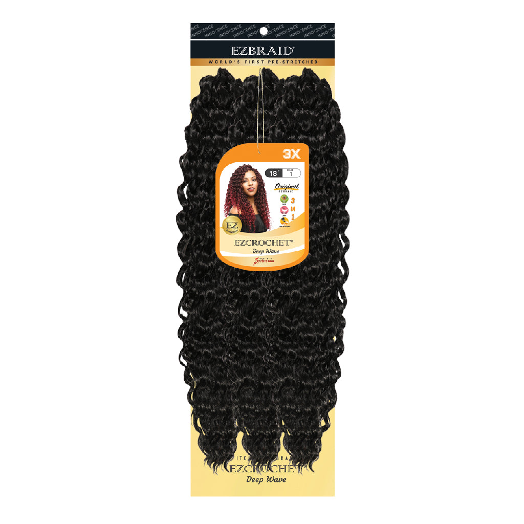 EZCROCHET Deep Wave 18" -3X - BRAID BEAUTY
