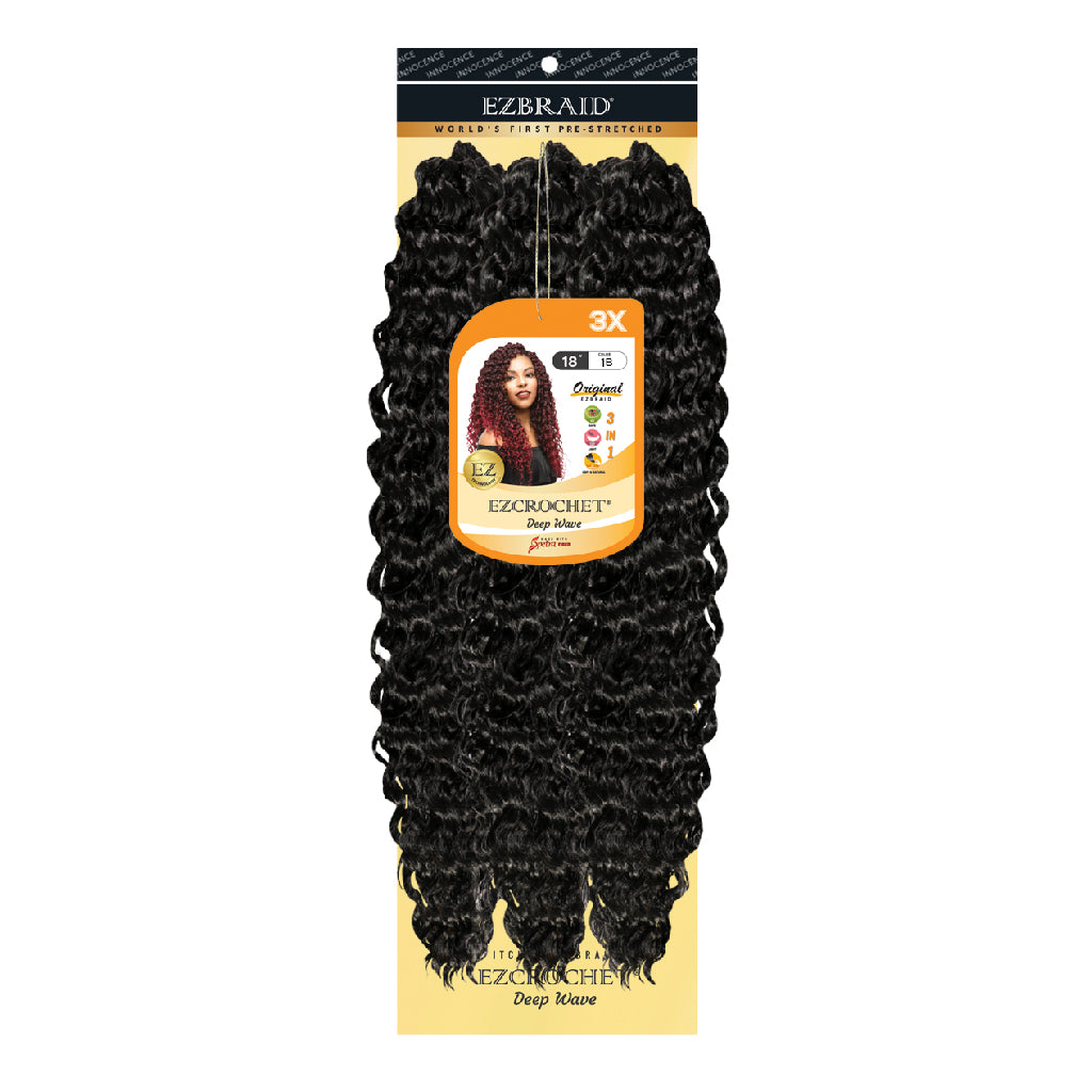 EZCROCHET Deep Wave 18" -3X - BRAID BEAUTY