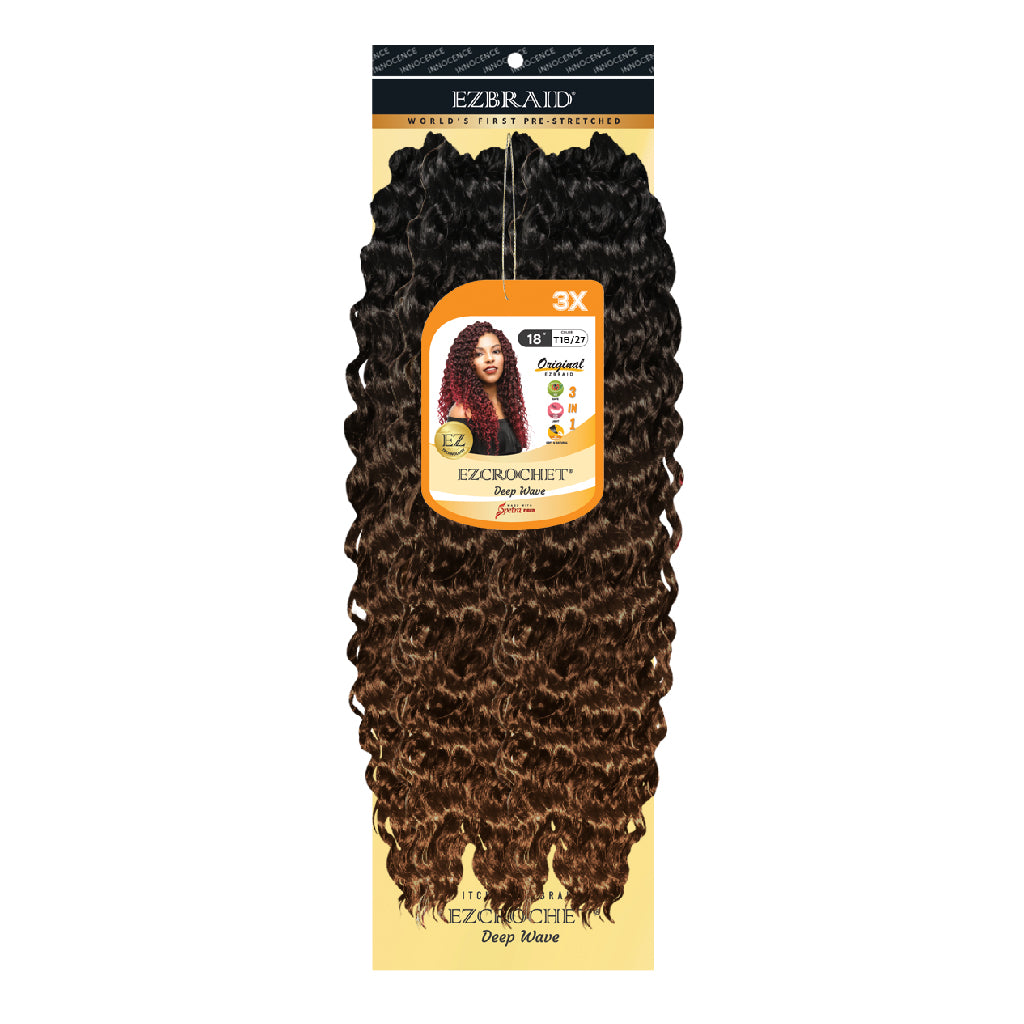 EZCROCHET Deep Wave 18" -3X - BRAID BEAUTY