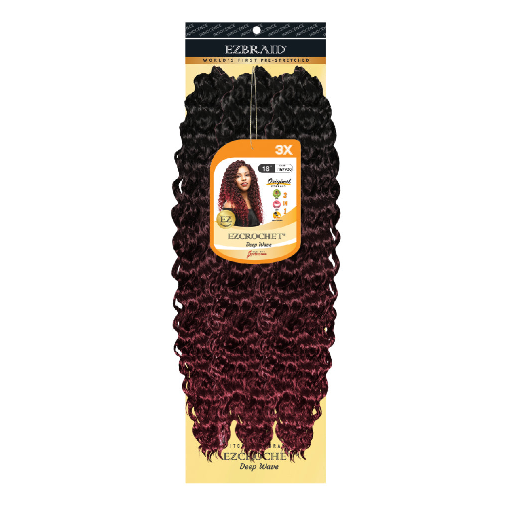 EZCROCHET Deep Wave 18" -3X - BRAID BEAUTY