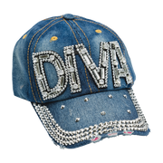 Rhinestone Cap - Diva Jean - BRAID BEAUTY