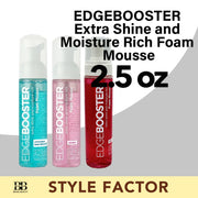 Style Factor EDGEBOOSTER Extra Shine and Moisture Rich Foam Mousse 2.5 oz - BRAID BEAUTY