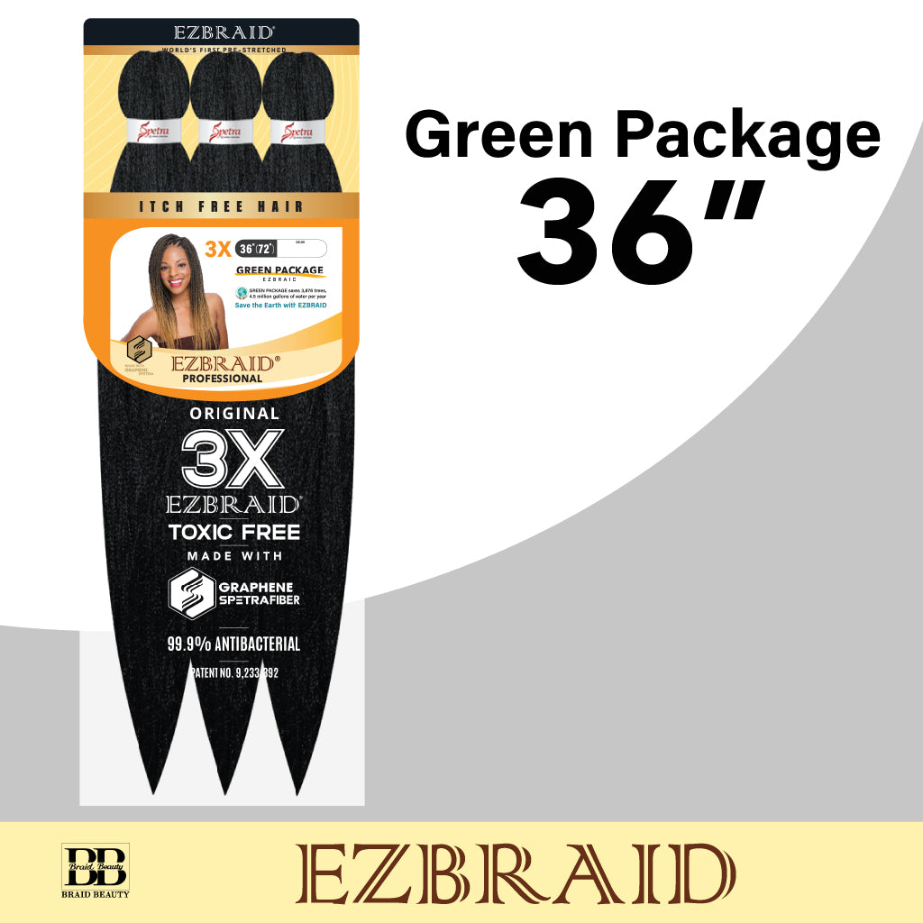EZBRAID-G 36" 3X (Green Package) - BRAID BEAUTY