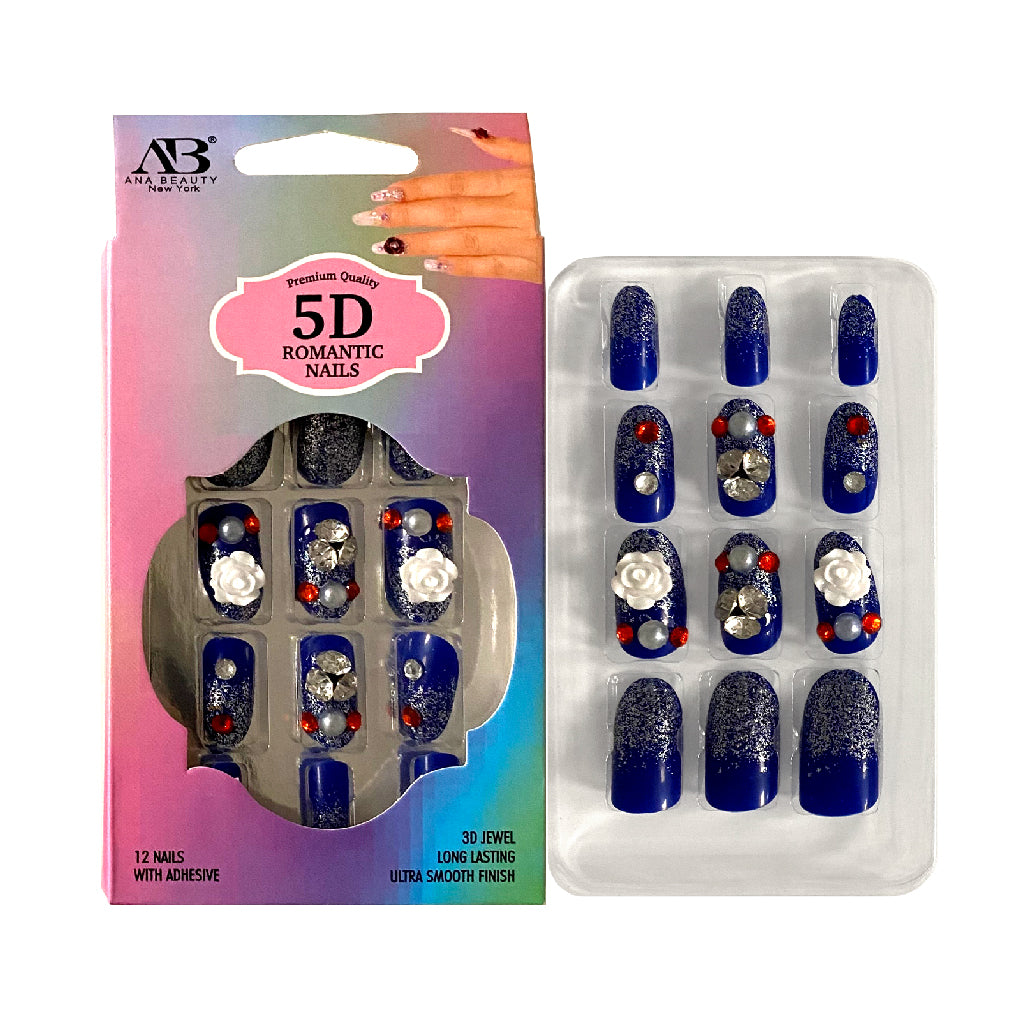 AB 5D Premium Quality ROMANTIC NAILS - BRAID BEAUTY