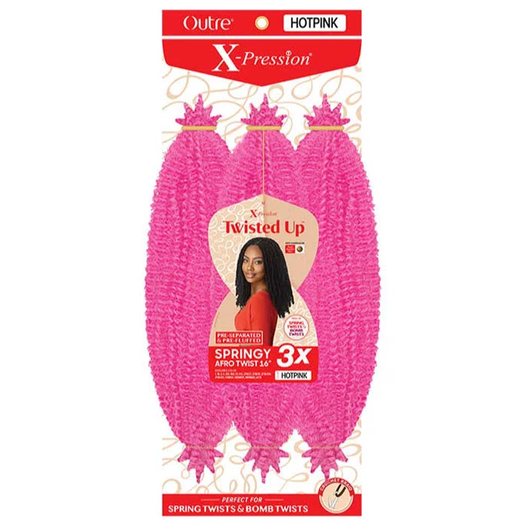 Outre Crochet Braids X-Pression Twisted Up 3X Springy Afro Twist 16" - BRAID BEAUTY